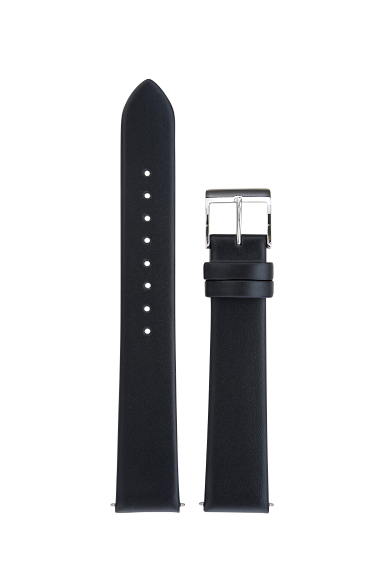 Junghans Max Bill Black Leather Replacement Strap 17mm