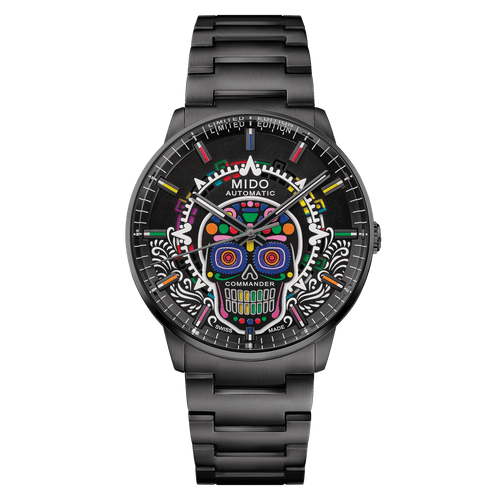 MIDO Commander Círculo de Luz 2024 Limited Edition Black PVD Automatic Watch M021.626.33.051.01