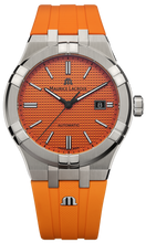 AIKON Automatic Date 42mm Orange Dial Limited Edition Watch Set AI6008-SS00F-530-F