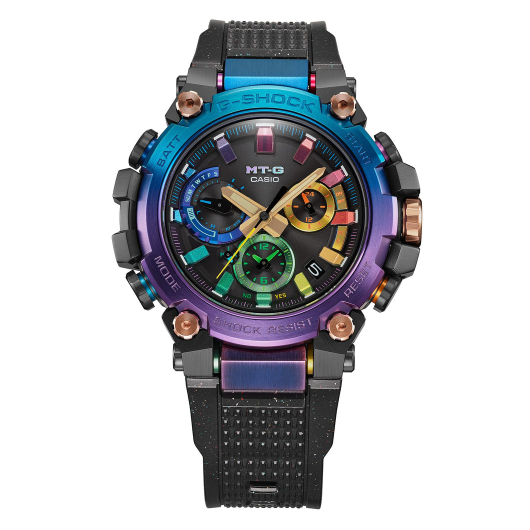 Casio G Shock MT G Diffuse Nebula Rainbow Limited Edition Watch MTG B3 Beach Cities Watch Company