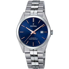 Festina Classics Blue Dial Stainless Steel Men's Watch F20437-B