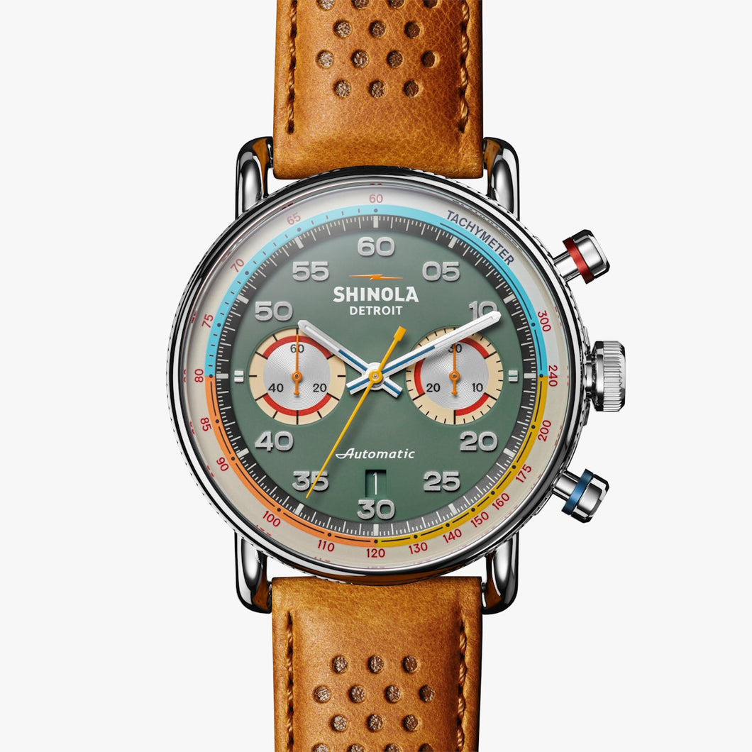 Shinola The Canfield Speedway Lap 06 Automatic Chronograph 44mm Limited Edition Watch