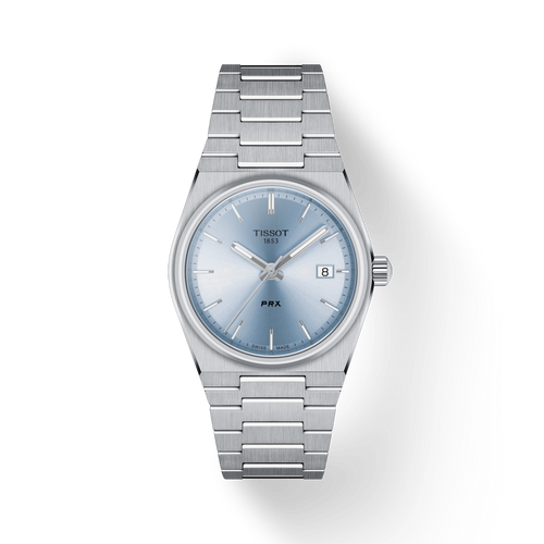 Tissot PRX Quartz 35mm Light Blue Stainless Steel Watch T1372101135100