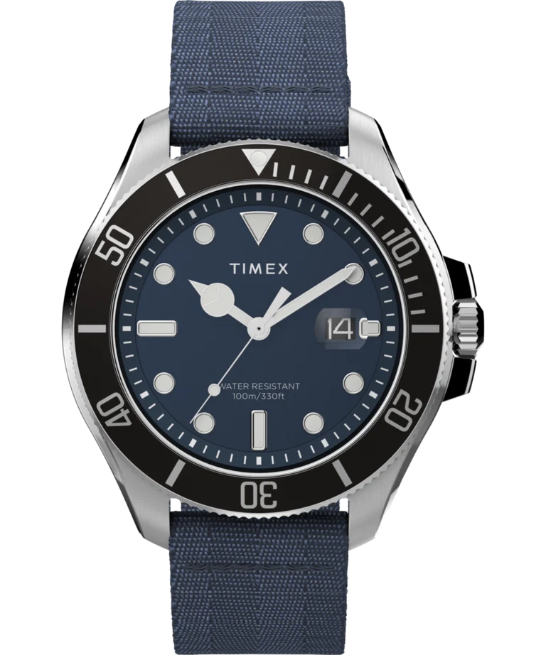 Timex Harborside Coast 44MM Blue Dial Watch TW2W62700