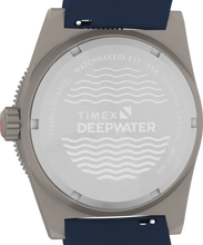 Timex Deepwater Reef 200 GMT Blue Rubber Strap 41mm Watch TW2W75100