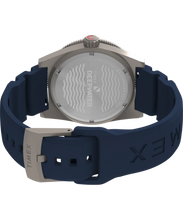 Timex Deepwater Reef 200 GMT Blue Rubber Strap 41mm Watch TW2W75100