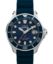 Timex Deepwater Meridian 200 Blue Rubber 44mm Men's Watch TW2W81500