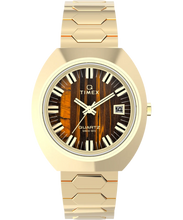 Timex Q Timex 1972 Time Machine Reissue Gold Tone 39MM Watch TW2Y45200
