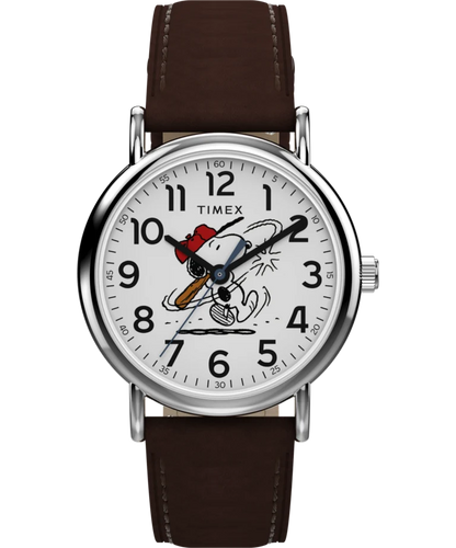 Timex Peanuts Weekender Baseball 38MM Watch TW2Y51500