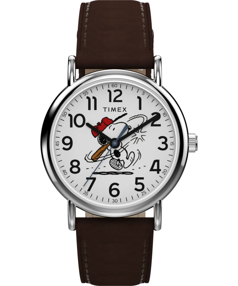 Timex Peanuts Weekender Baseball 38MM Watch TW2Y51500