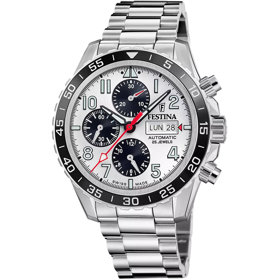 Festina Swiss Made Chrono Stainless Steel Men's Watch F20055-1