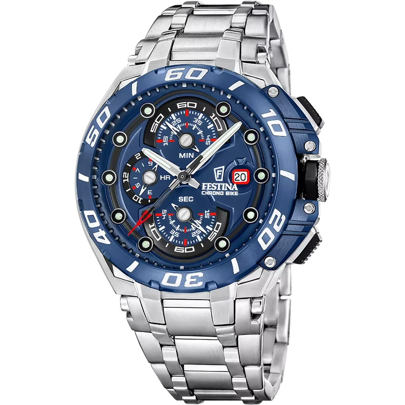 Festina Chrono Bike Stainless Steel 46MM Men's Quartz Watch F20754-4