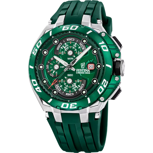 Festina Chrono Bike 46MM Quartz Men's Green Watch F20755-3