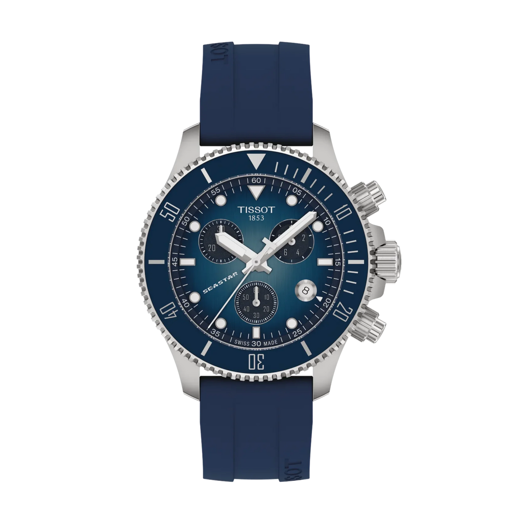 Tissot Seastar 1000 Stainless Steel Blue Dial 38mm Watch T1202171704100