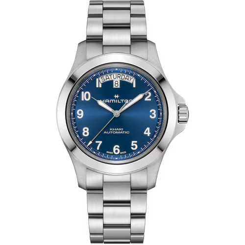 Hamilton Khaki Field King Day-Date 40mm Blue Dial Stainless Steel Watch H64475140