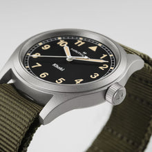 Hamilton Khaki Field Quartz 38mm Black Dial Green Strap Watch H69401930