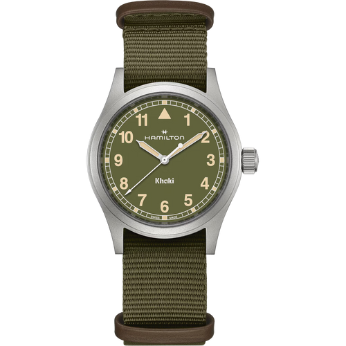 Hamilton Khaki Field Quartz 38mm Green Dial Watch H69401960
