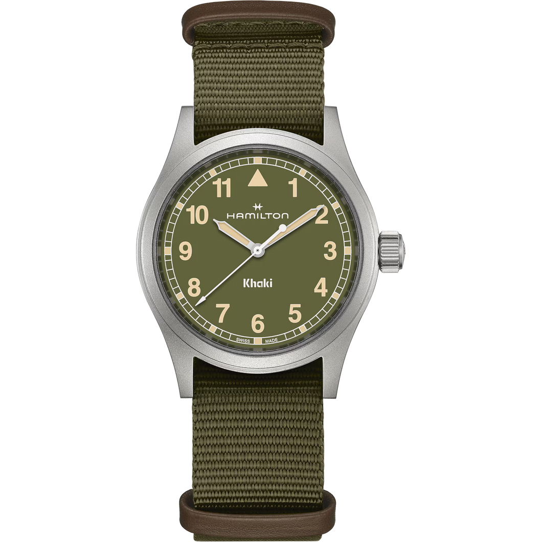 Hamilton Khaki Field Quartz 38mm Green Dial Watch H69401960