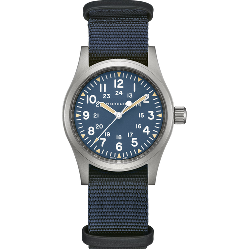 Hamilton Khaki Field Mechanical Blue Watch H69439940