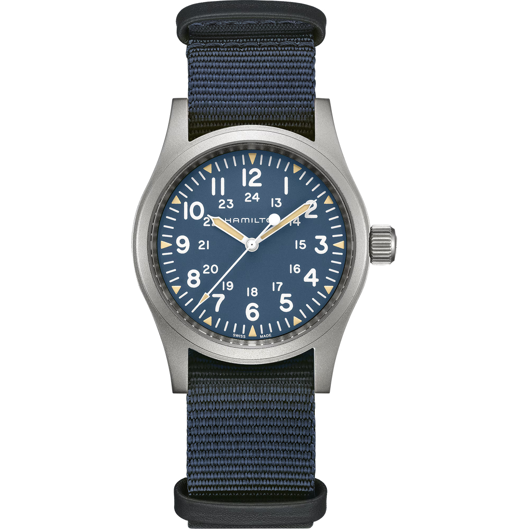 Hamilton Khaki Field Mechanical Blue Watch H69439940