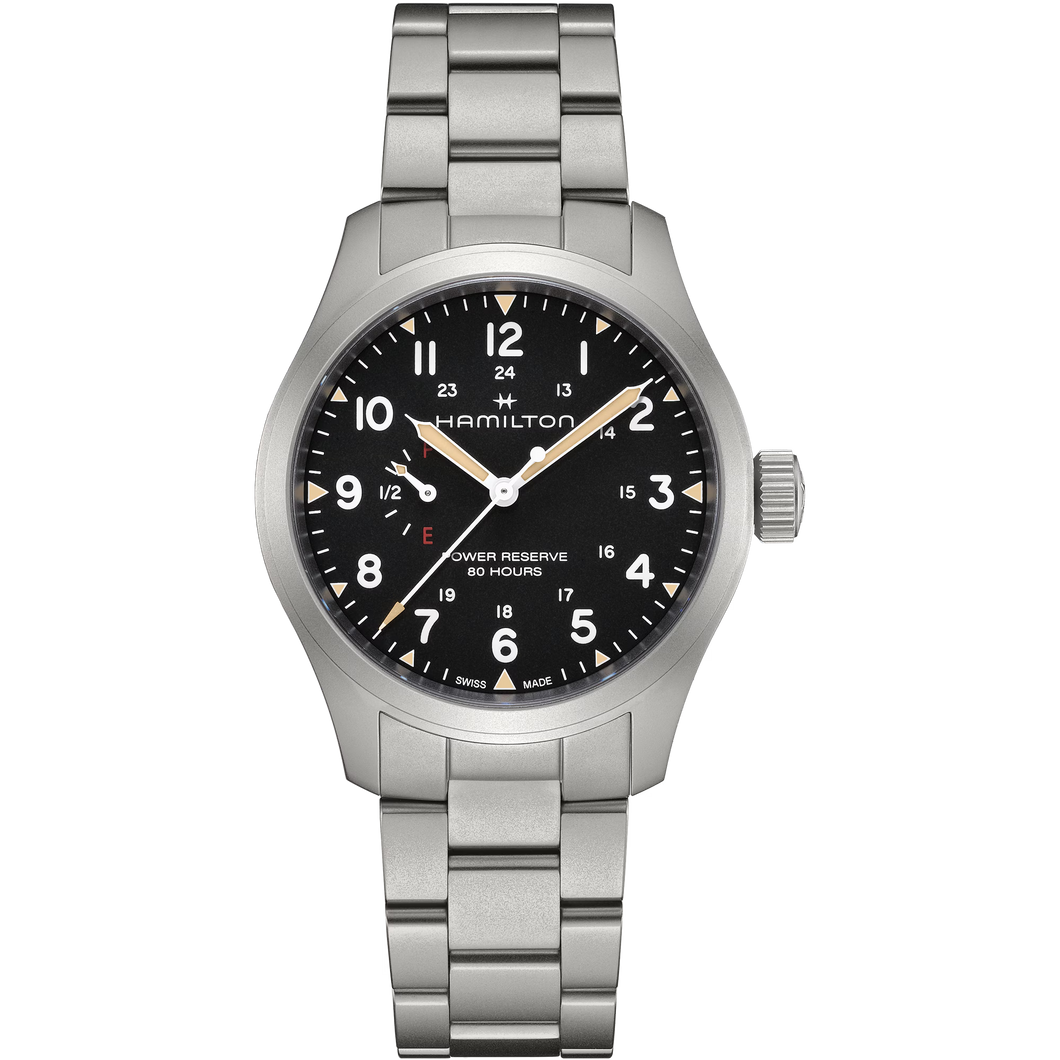 Hamilton Khaki Field Mechanical Power Reserve 40mm Stainless Steel Watch H69509130