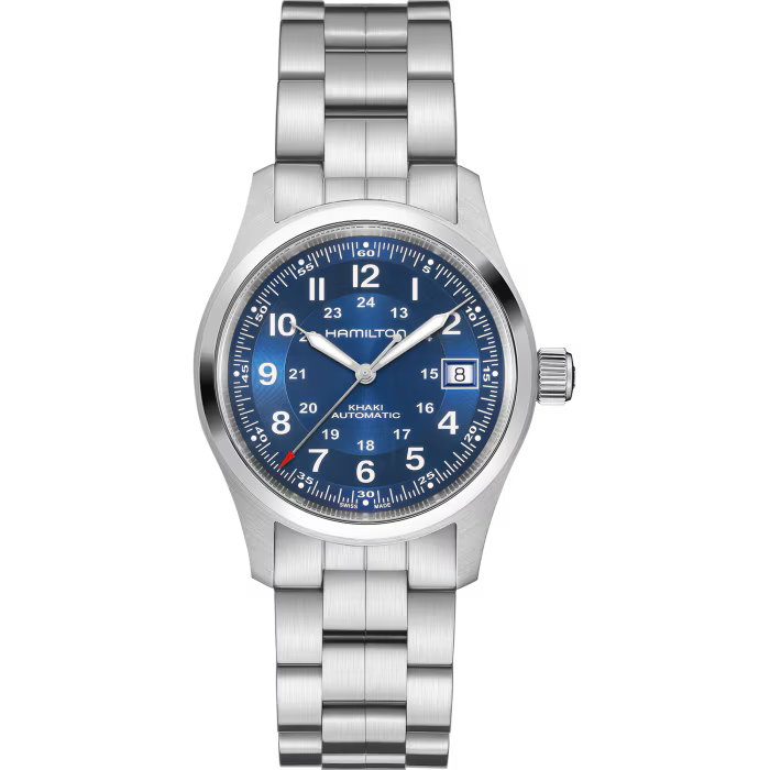 Hamilton Khaki Field Auto 38mm Blue Dial Stainless Steel Watch H70455140