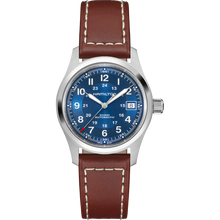 Hamilton Khaki Field Auto 38mm Blue Dial Brown Leather Strap Watch H70455540