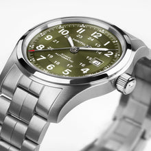 Hamilton Khaki Field Auto 42mm Green Dial Stainless Steel Watch H70605160