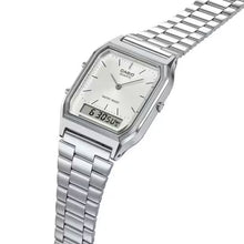 Casio Vintage Analog-Digital Dial Silver Unisex Watch AQ-230A-7AVT