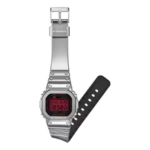 Casio G-Shock 5600 Series Digital Silver Tone Watch GM5600YRA-8