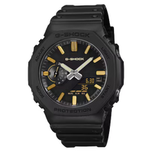 Casio G-Shock Luxe Black Analog-Digital Gold-Tone Markers Men's Watch GA2100LXB-1A9