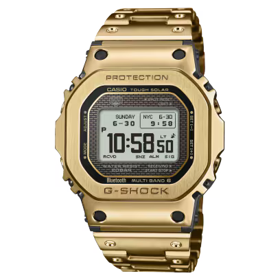Casio G-Shock 5000 Series Digital Gold-Tone Watch  GMWBZ5000GD-9