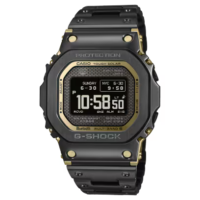 Casio G-Shock Full Metal 5000 Series Black/Gold Tone Watch GMWBZ5000BD-1