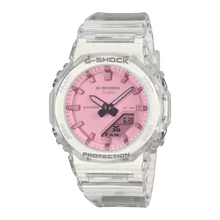 Casio G-Shock Analog-Digital Pink Dial Clear Resin Strap Women's Watch GMAP2100SR-7A
