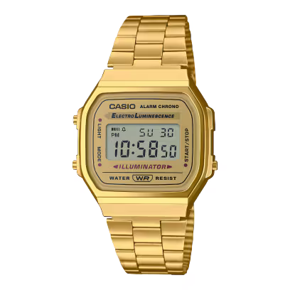 Casio Vintage Gold-Tone Unisex Watch A168WG-9VT