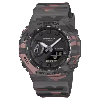 Casio G-Shock 2100 Series Camouflage Watch GA2100CM-8A