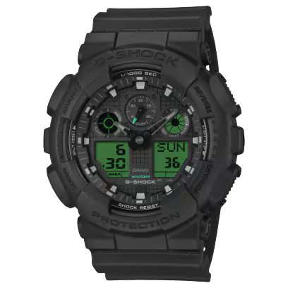 Casio G-Shock GA-100 Series Black Watch GA100BEG-1A