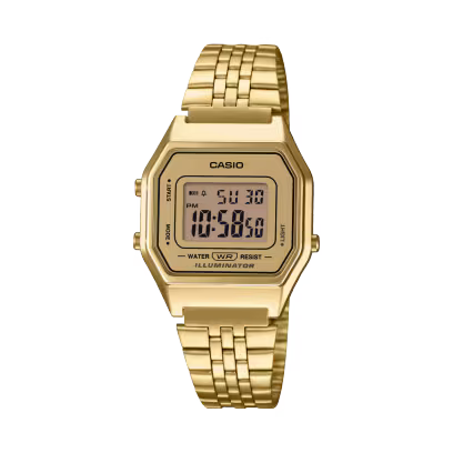 Casio Vintage Gold Metal Digital Dial Women's Watch LA680WGA-9VT