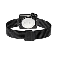 LIP MACH 2000 Mini Square 30mm Watch Black Milanese 671391