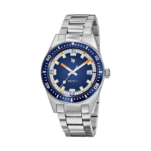 LIP Nautic 3 Automatique 39mm Blue Dial 671853