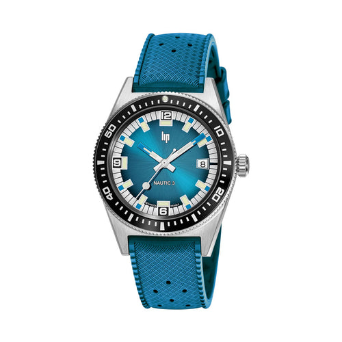 LIP Nautic 3 Ocean Automatique 39mm Blue Dial 671858