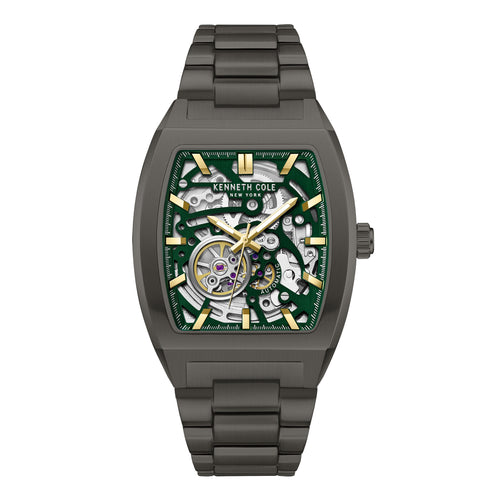 Kenneth Cole New York 40MM Skeleton Green Dial Automatic Watch KCWGY0058602