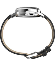 Timex Peanuts Marlin Black Leather Strap Unisex Watch TW2Y19900