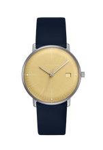 Junghans Max Bill Damen Quarz Watch Yellow Navy 47/4553.02