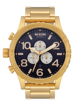 Nixon 51mm 51-30 Chrono Watch Gold / Indigo A083-2033