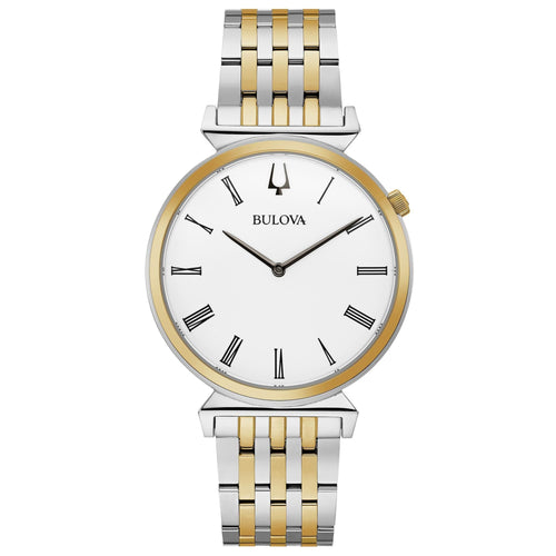 Bulova Men's Classic Regatta Two-Tone Stainless Steel Watch 98A233