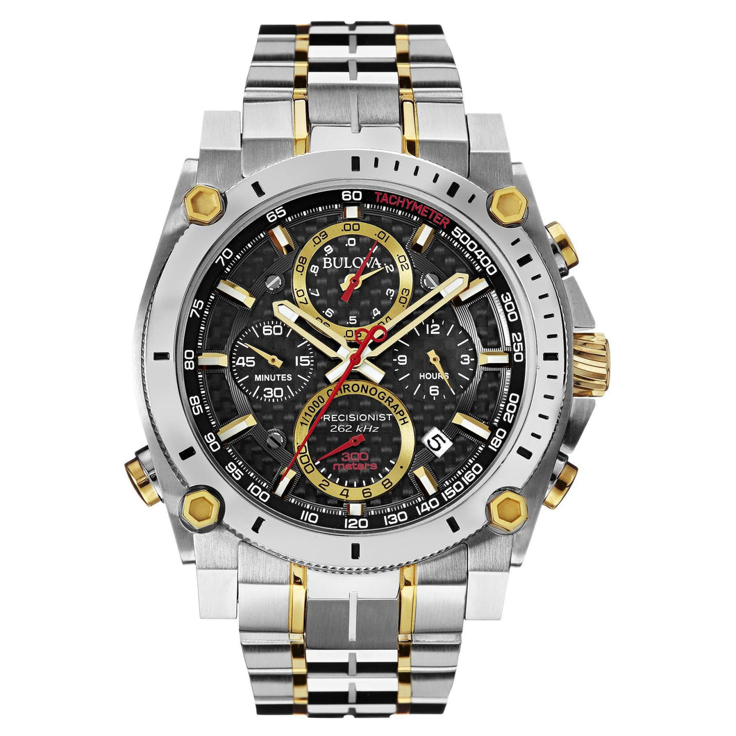 Bulova Men's Precisionist Two-Tone Stainless Steel Bracelet Watch