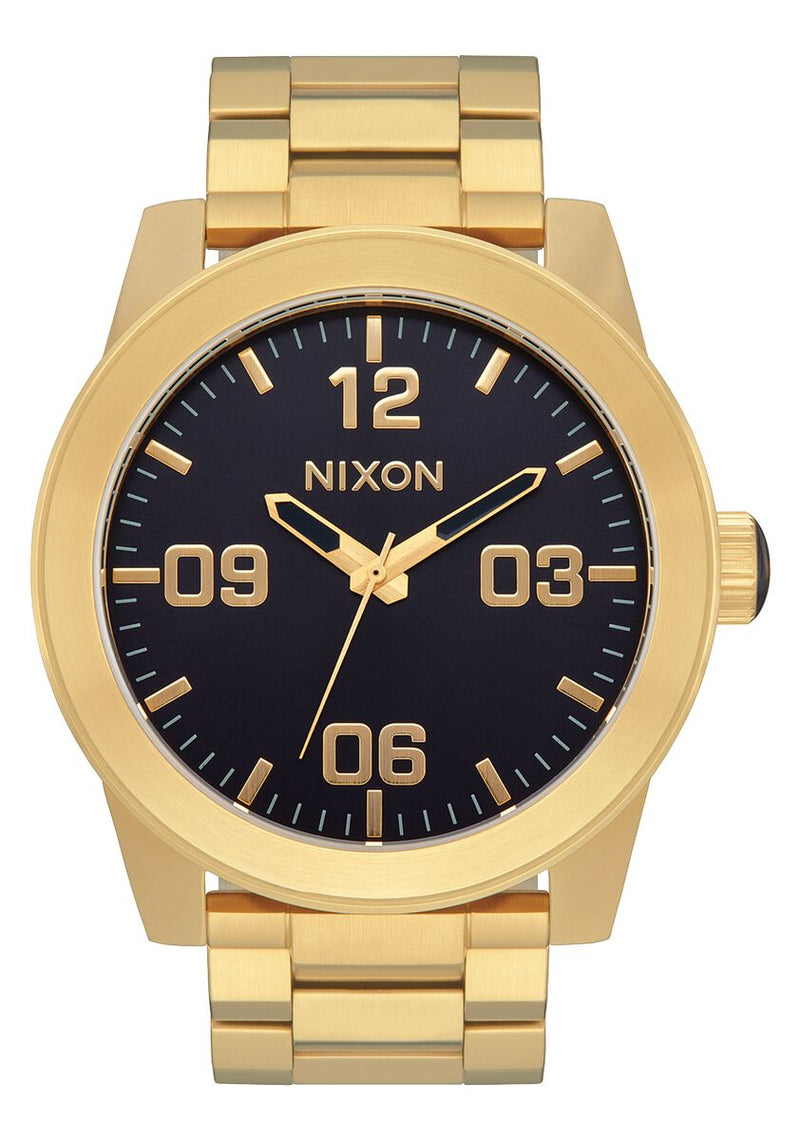 Nixon Corporal Stainless Steel Watch Gold Indigo A346 2033