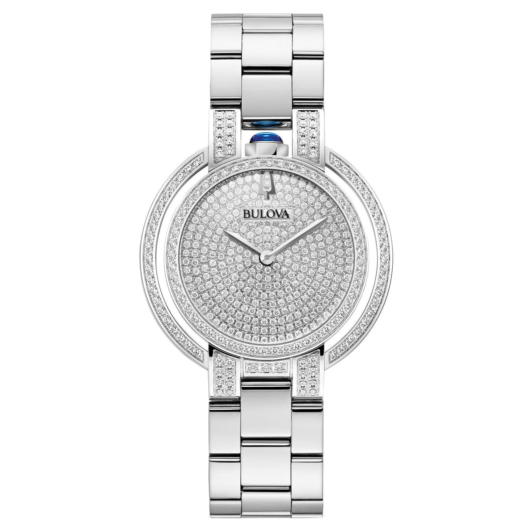 Bulova Ladies' Rubaiyat Diamond Stainless Steel Watch 96R238