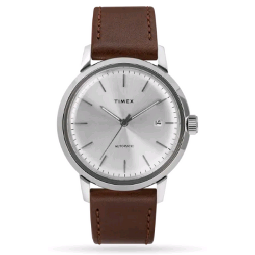 TIMEX Marlin® Automatic Leather Strap Watch TW2T22700 40mm